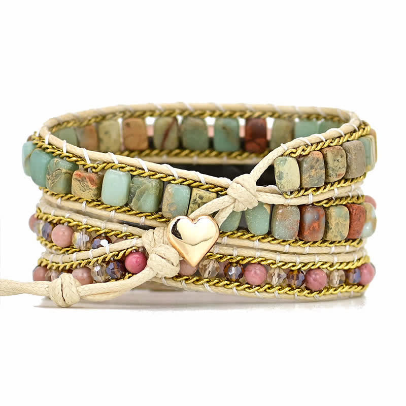 Olivenorma Amazonite Apple Watch Strap Wrap Bracelet