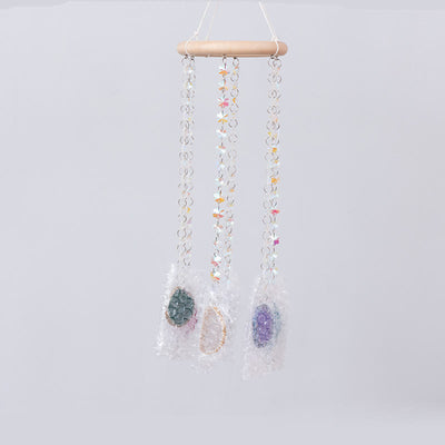 Olivenorma AB-Colorful Hanging Agate Crystal Suncatcher Wind Chime