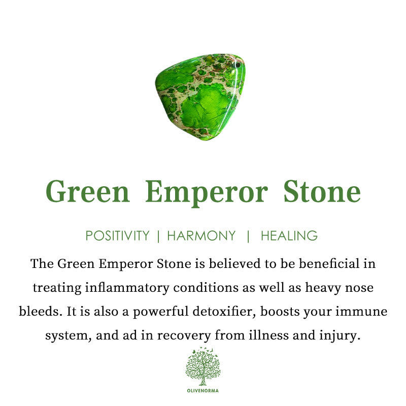 Olivenorma Emperor Stone Chakra Energy Bracelet