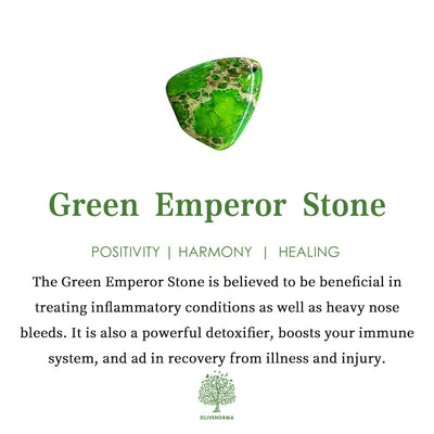 Olivenorma Emperor Stone Chakra Energy Bracelet