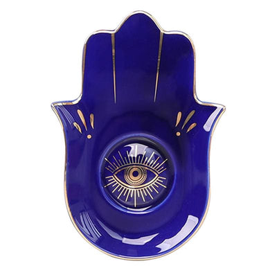 Olivenorma Hamsa Small Tray Evil Eye Jewelry Plate Coaster