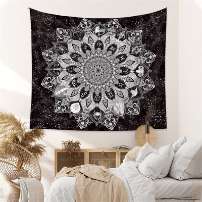 Olivenorma Black Fancy Wall Hanging Decoration for Bedroom Tapestry