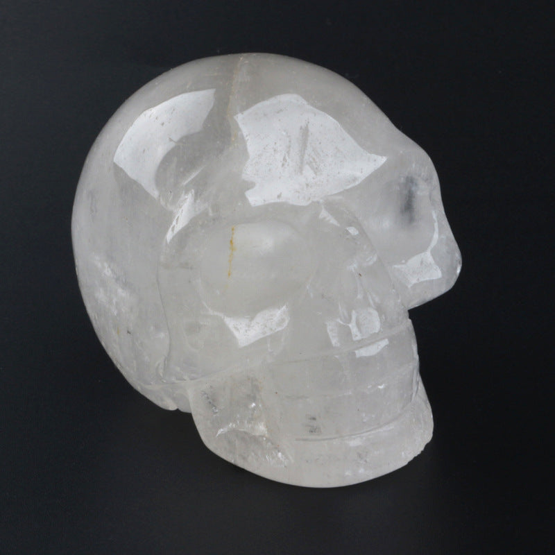 Olivenorma Clear Quartz Crystal Skull Decoration