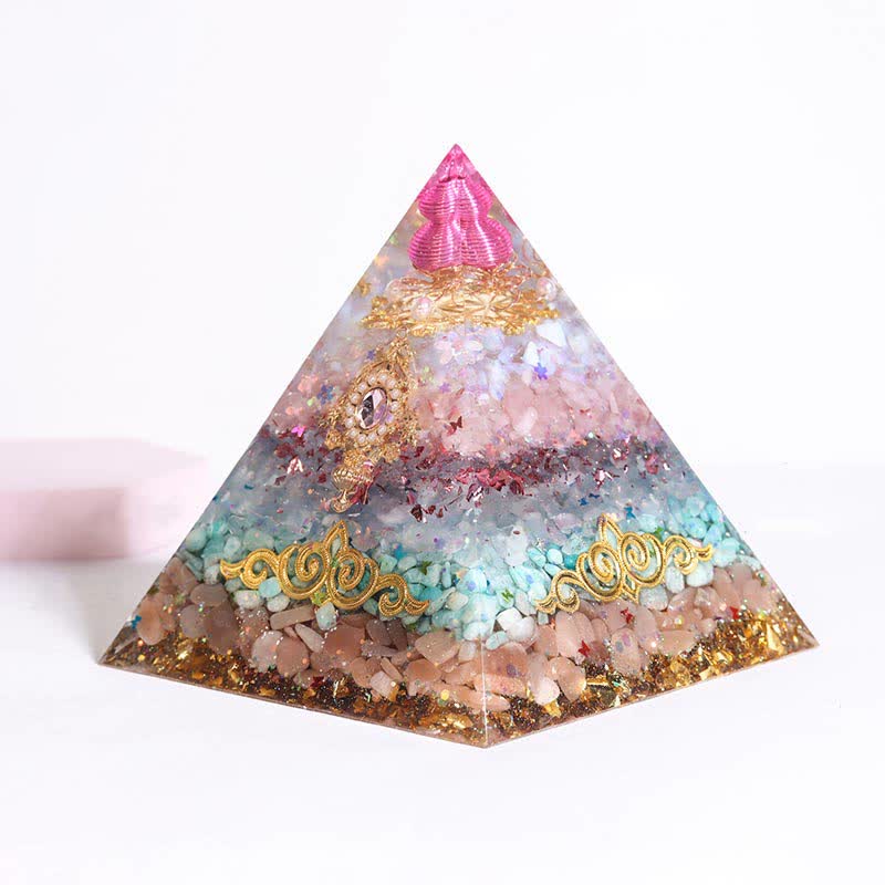 Olivenorma Handmade 12cm Energy Collector Orgone Pyramid