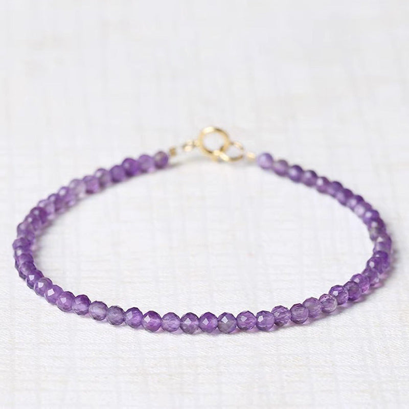 Olivenorma Purple Sunset - Uruguay Amethyst Healing Gemstone Bracelet