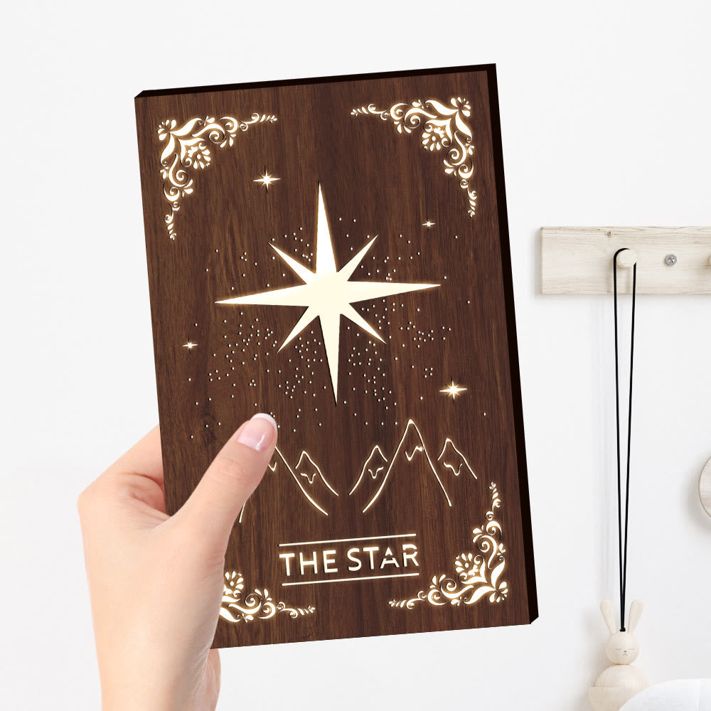 Olivenorma "THE STAR" Wooden Hill Starry Sky Lamp Decoration