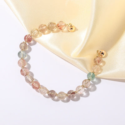 Olivenorma Colorful Rutilated Quartz Beaded Bracelet