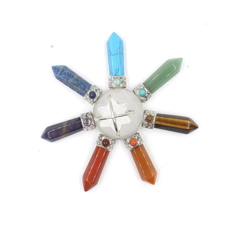 Olivenorma Natural Crystal Chakra Decoration