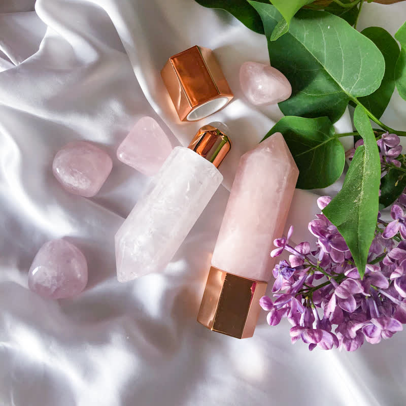 olivenorma Rose Quartz Energy Essential Oil Crystal Wands