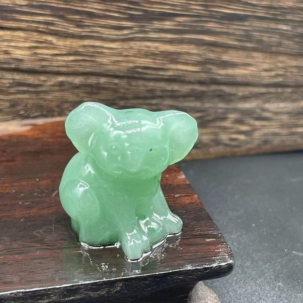 Olivenorma 1.2 Inches Carved Cute Koala Figurine Gemstone Decoration