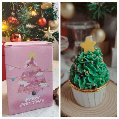 Olivenorma Christmas Cake Cookie Model Candle