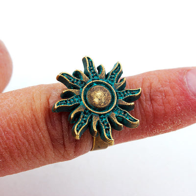 Olivenorma Gothic Exotic Bronze Dark Green Sun Ring