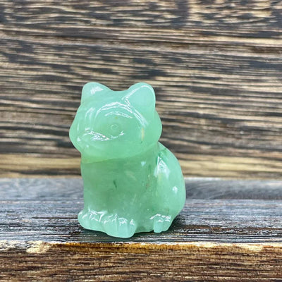 Olivenorma Natural Stone 1.2 Inch Cute Kitten Gemstone Decoration