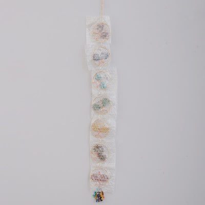 Olivenorma Chakra Crushed Stone Butterfly Pendant Wind Chime