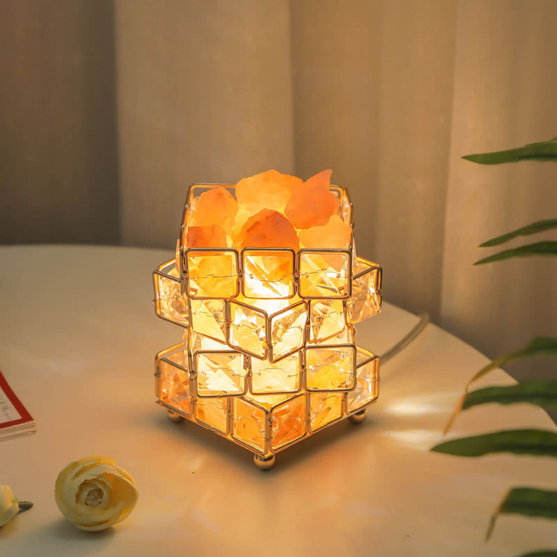 Olivenorma Four layer Rubiks Essential Oil Crystal Aromatherapy Lamp