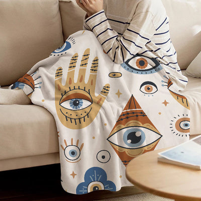 Olivenorma Evil Eye Protection Print Blanket