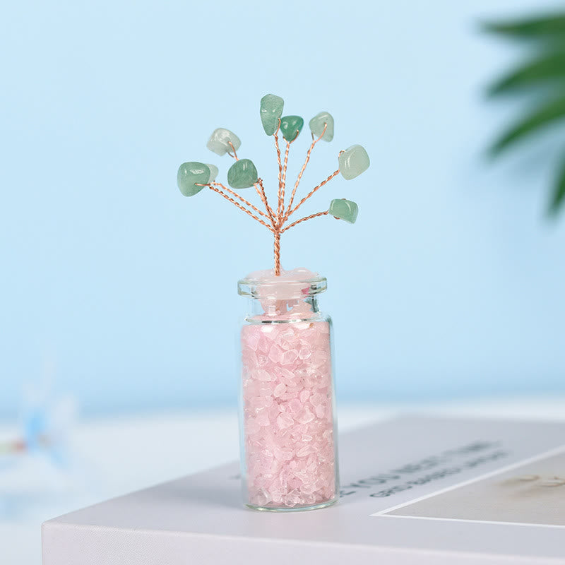 Olivenorma Natural Crystal Gravel Tree of Life Gemstone Decoration