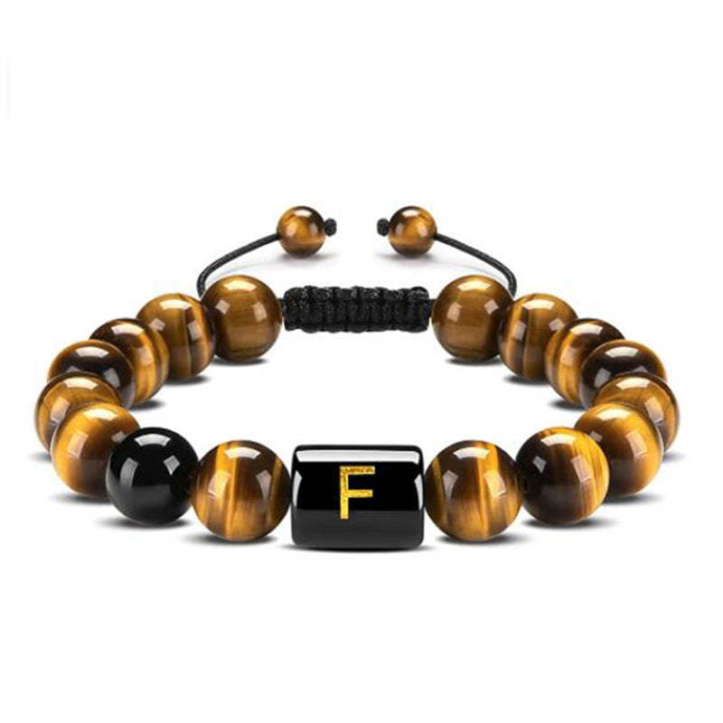 Tiger Eye Letter Protection Bracelet