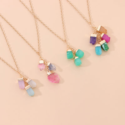 Olivenorma Colorful Crystal Pendant Necklace