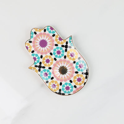 Olivenorma Hamsa Evil Eye Dish Coaster