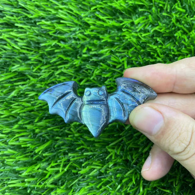 Olivenorma Natural Labradorite Carving Fly Dragon Home Decoration