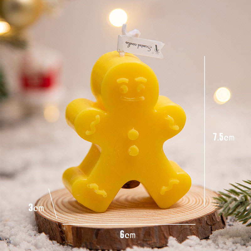 Olivenorma Christmas Atmosphere Snowflake Gingerbread Man Scented Candle