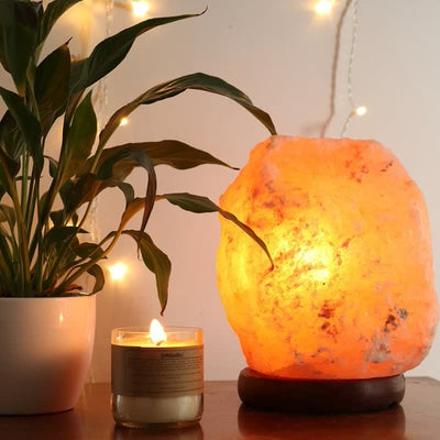 Olivenorma Himalayan Pink Salt Naturally Carved Glow Lamp