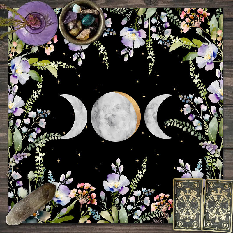 Olivenorma Triple Goddess Moon Symbol Divination Tarot Tablecloth