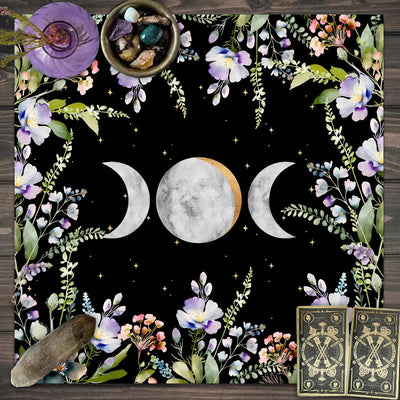 Olivenorma Triple Goddess Moon Symbol Divination Tarot Tablecloth