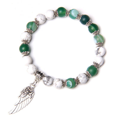 Olivenorma "Peace Energy" - Colors Crystal Agate Wing Bracelet