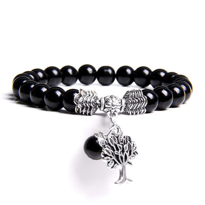 Natural Crystal Tree Of Life Bracelet