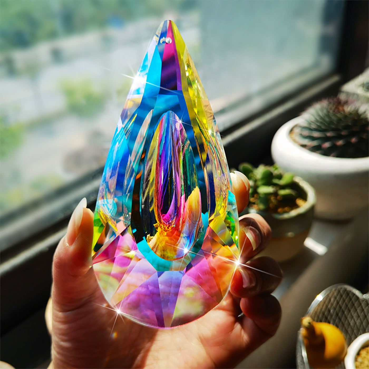 Olivenorma AB-Colorful Hanging Crystal Prism Suncatcher