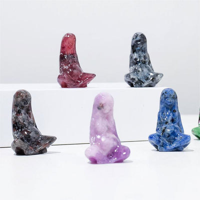 Olivenorma Natural Rough Stone Goddess Gaia Carving Gemstone Decoration - image 32