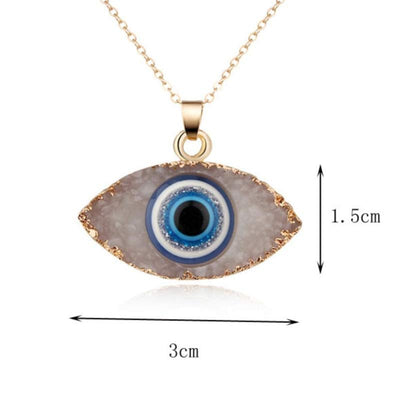 Olivenorma Clear Quartz Evil Eye Energy Necklace - image 7