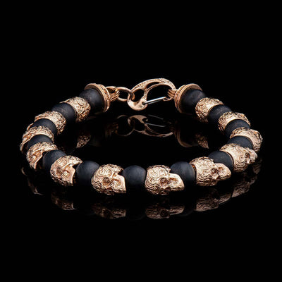Olivenorma Natural Tiger Eye Handmade Stainless Steel Bracelet
