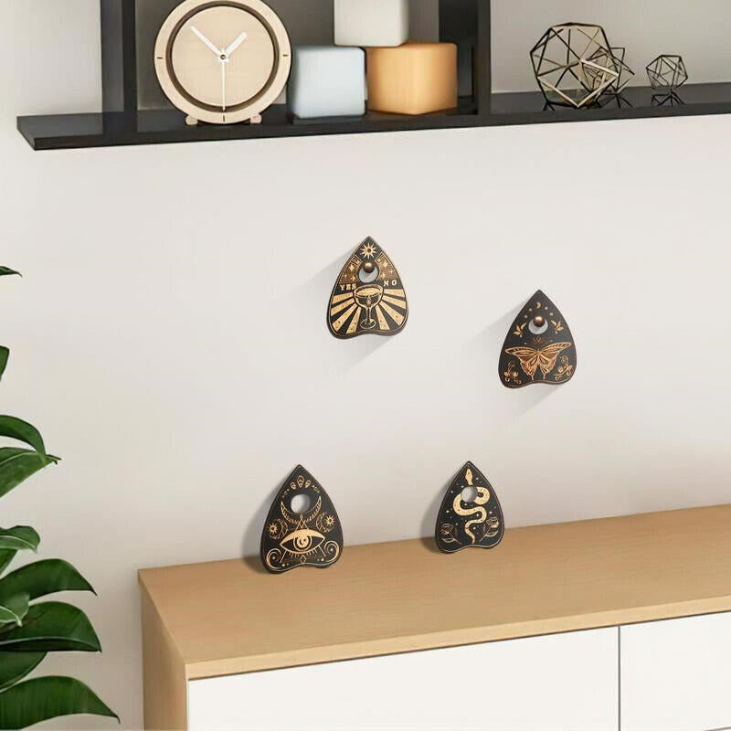 Olivenorma 4Pcs Crystal Ball Board Wooden Crystal Shelf