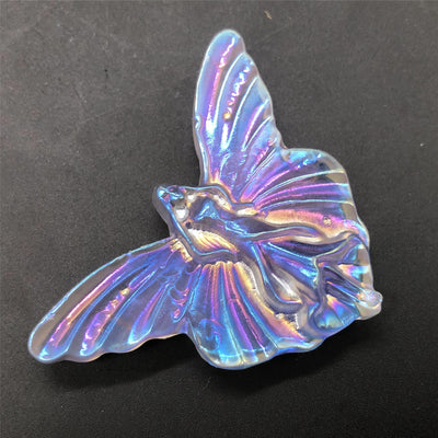 Olivenorma Electroplate Carved Fairy Butterfly Gemstone Decoration