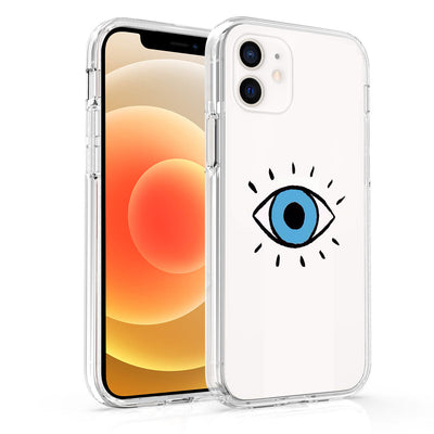 Olivenorma iPhone 13/14/15 Funny Evil Eye Clear Phone Case