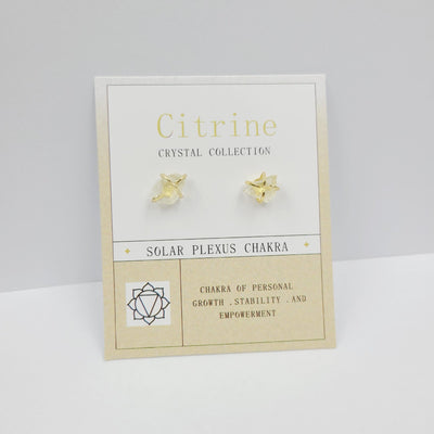 Olivenorma 12th Birthday Rough Stone Earrings