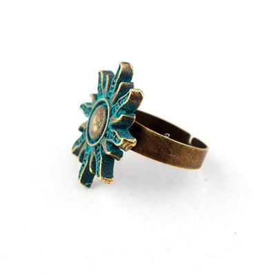 Olivenorma Gothic Exotic Bronze Dark Green Sun Ring