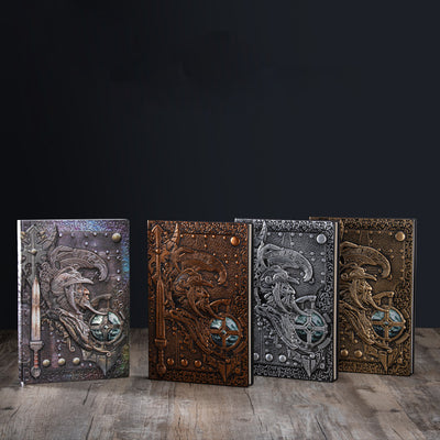 Olivenorma European God of War Pattern Decorative Notebook