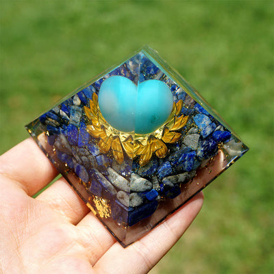 Olivenorma The Spiritual Expansion Turquoise & Lapis Lazuli Orgone Pyramid