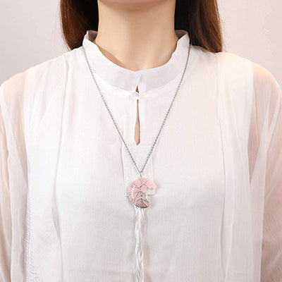 (Clearance 30% OFF / CODE: OFF30) - Olivenorma Natural Chakra Moon Necklace