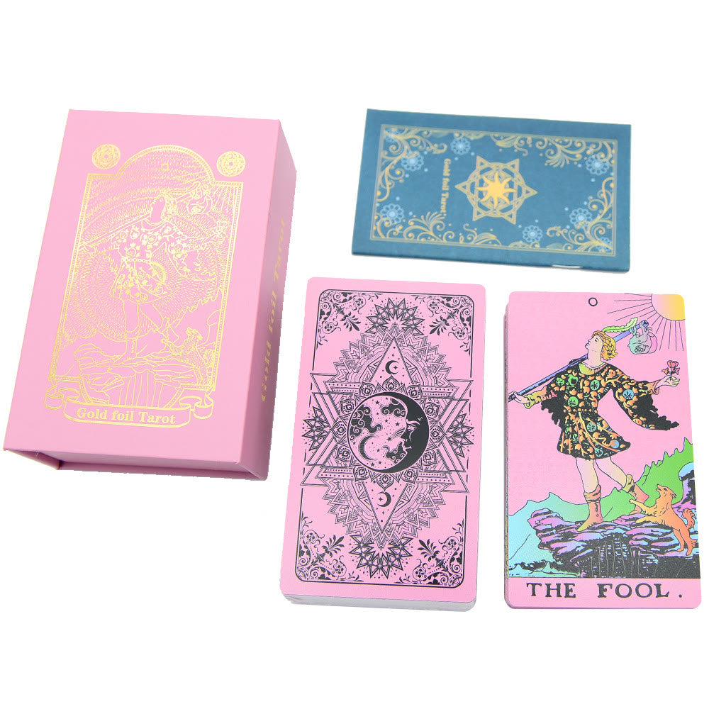 Olivenorma 78ps Pink Waterproof PVC Plastic Tarot Cards