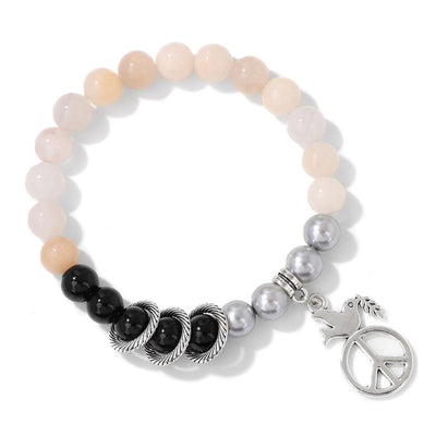 Olivenorma "Embrace Peace" - Peace Dove Crystal Bracelet