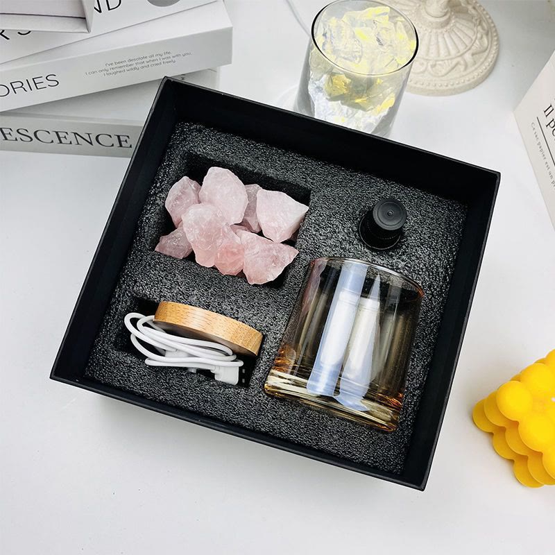 Olivenorma Flameless Diffuser Gift Box Crystal Aromatherapy Lamp