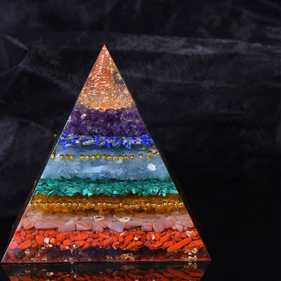 Olivenorma Natural Chakra Balance Orgone Pyramid