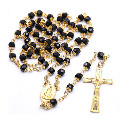 Olivenorma Obsidian Rosary Necklace