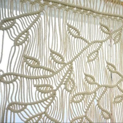 Olivenorma Leaf Shape Macrame Woven Wall Decor