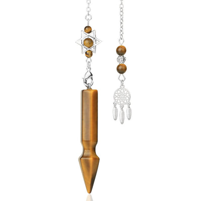 Olivenorma Natural Crystal Metatron Lotus Pendulum